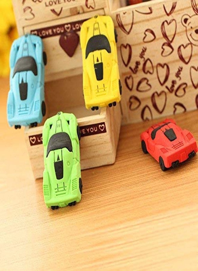 Tera13 TERA 13 Return Gifts Car Shape Eraser Set for Kids (24 Pcs) - School Stationary Items for Boys, Tuition and Pencil Use - Image 1